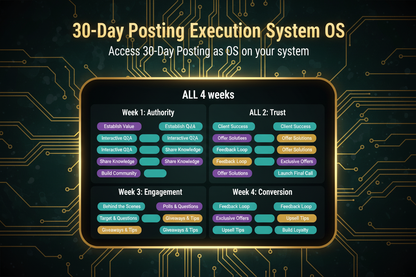 30-Day Posting Execution System OS - Updated Week Names