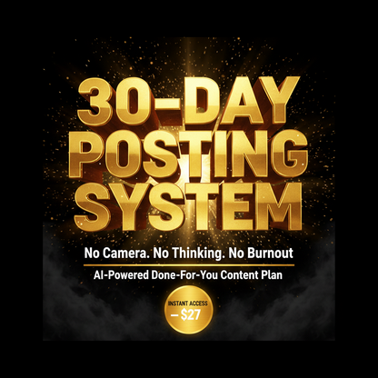 30 - Day Posting Business Execution System