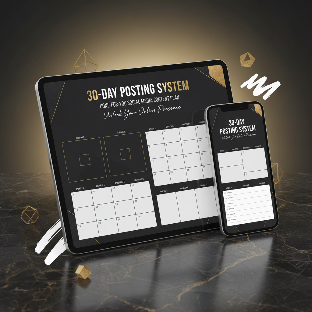 30-Day Posting System digital product mockup