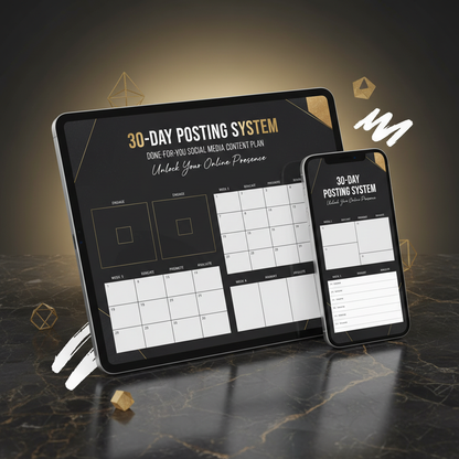 30-Day Posting System digital product mockup