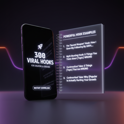 300 Viral Hooks digital product mockup